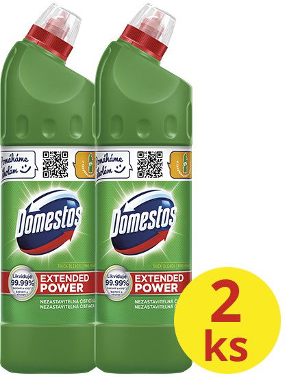 DOMESTOS Extended Power Pine 2×750 ml - Drain Cleaner - Main image
